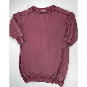 Free People We The Free Shelli Long Tunic Crewneck Sweatshirt Oversized Small